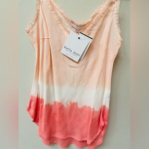 Bella Dahl Peach and Coral Ombre Tank
